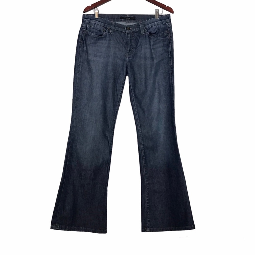 Joe’s Jeans Provocateur Blue Whiskered 5 Pocket Boot Cut Denim Jeans Women Sz 31